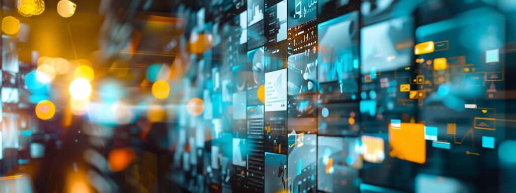 Dynamic web interface showcasing responsive design elements and data visualizations, emphasizing adaptability in modern web development.