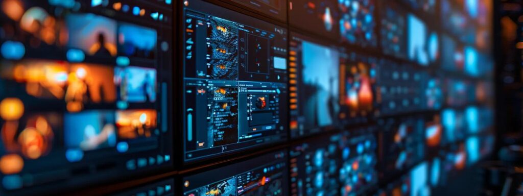 Screens displaying various data visualizations and images, illustrating the importance of clear navigation and accessibility in web design.