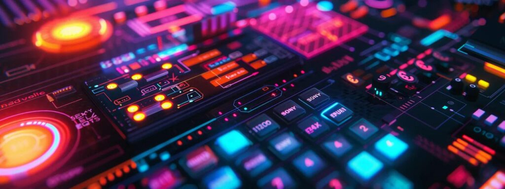 Vibrant website interface featuring interactive elements with colorful buttons and visual cues, emphasizing usability and accessibility in web design.